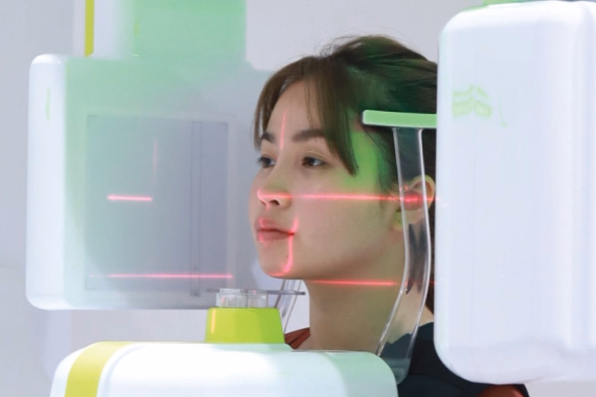 A Patient During A Facial Scan At DCH Hospital