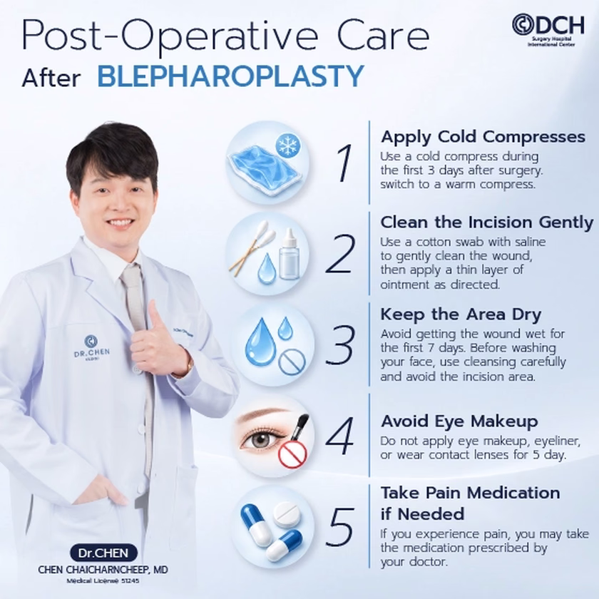 DCH Approved Care Instructions After Eyelid Surgery