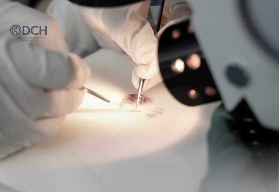 Close View Of Hair Graft Collection