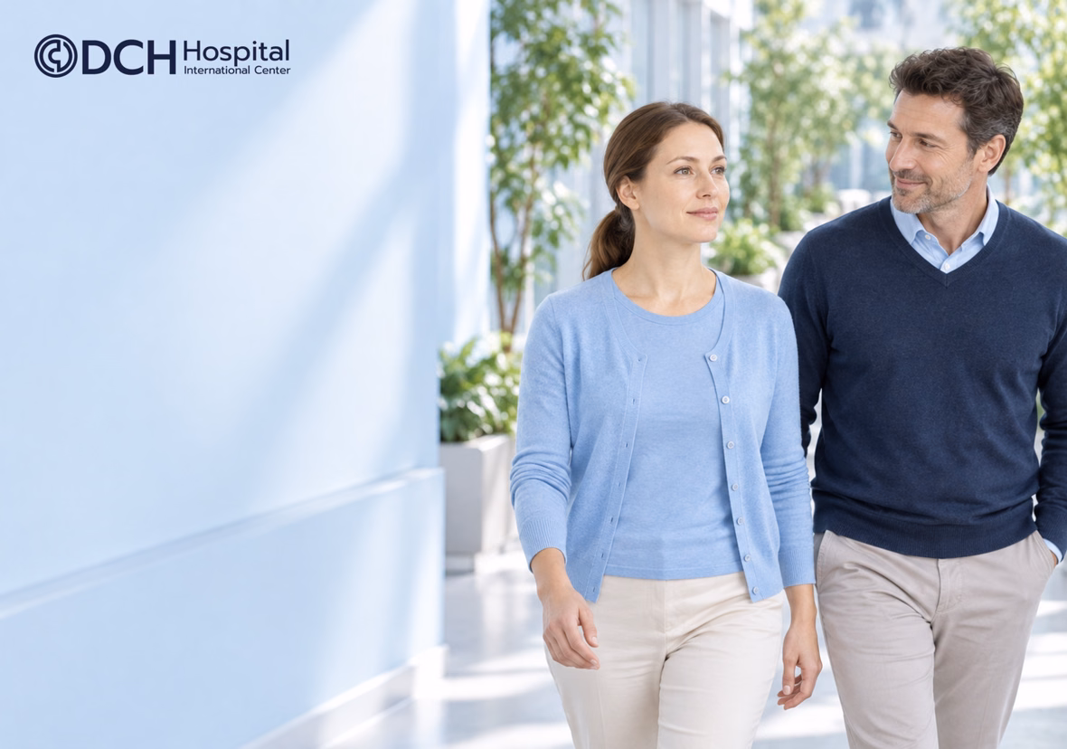 Woman Taking A Gentle Walk With A Companion During Liposuction Recovery Planning